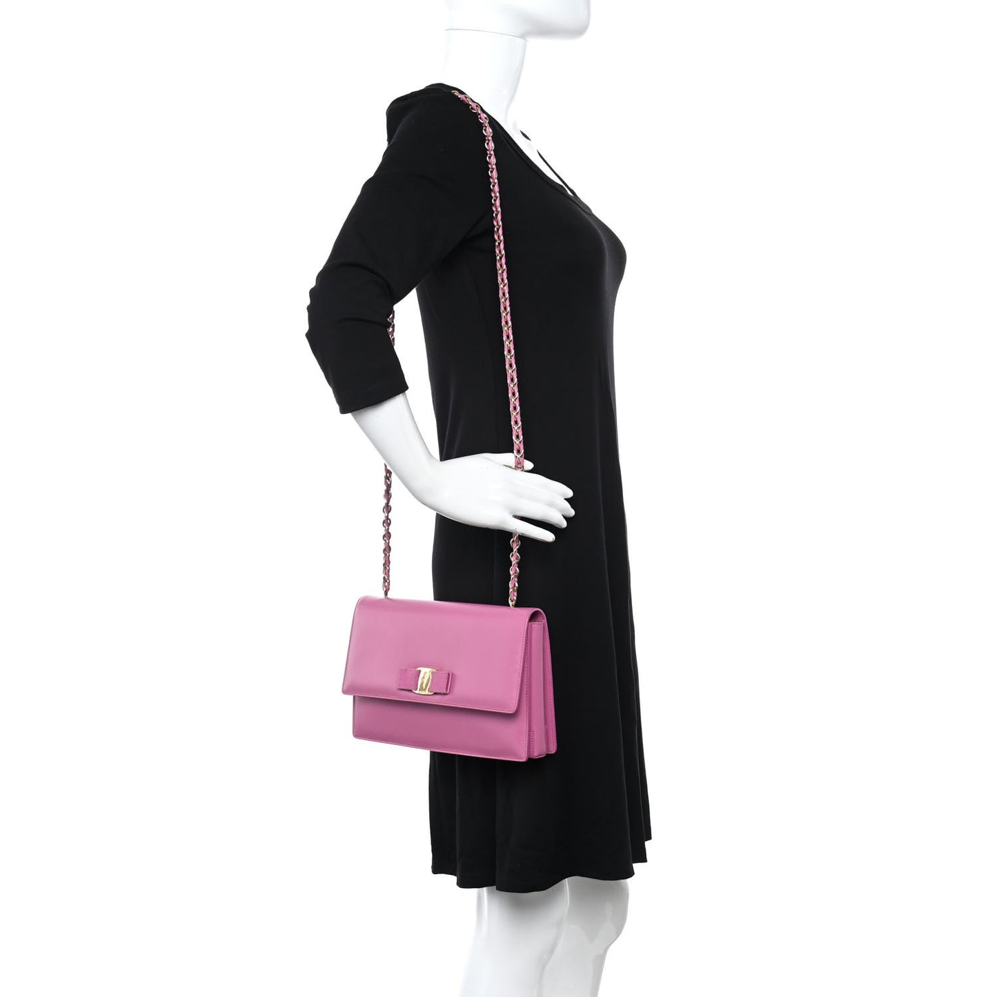 Printed Calfskin Ginny Shoulder Bag Anemone