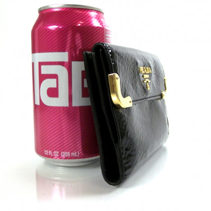 Prada Vernice Wallet Black 3 of 9
