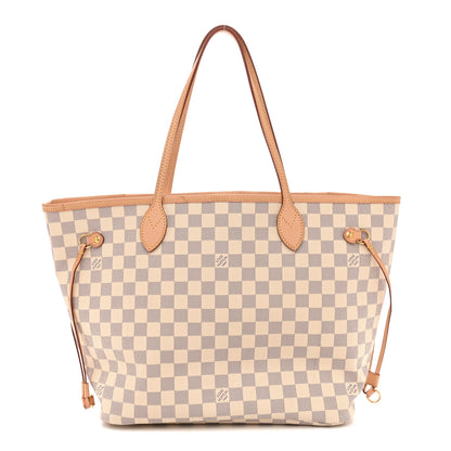 Louis Vuitton Damier Azur Neo Neverfull MM Rose Ballerine 1 of 13