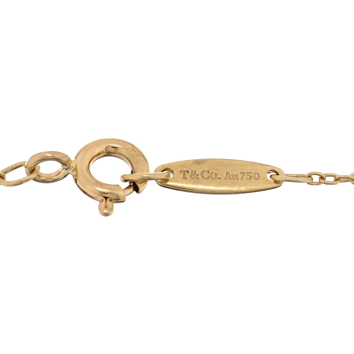 18K Yellow Gold Diamond .40ctw Elsa Peretti Diamonds by the Yard Station Bracelet
