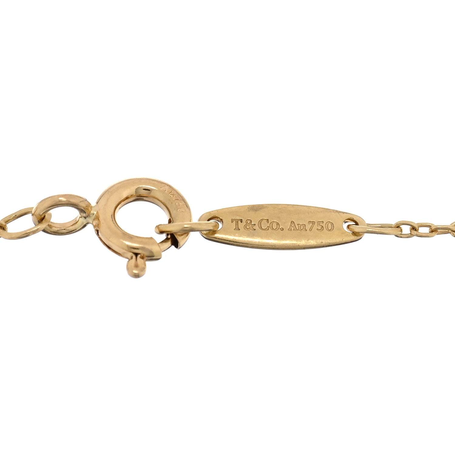 Tiffany 18K Yellow Gold Diamond .40ctw Elsa Peretti Diamonds by the Yard Station Bracelet 3 of 3