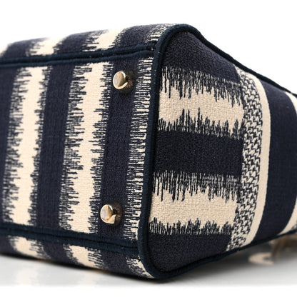 Christian Dior Canvas Medium D-Stripes Lady D-Lite Blue 10 of 10