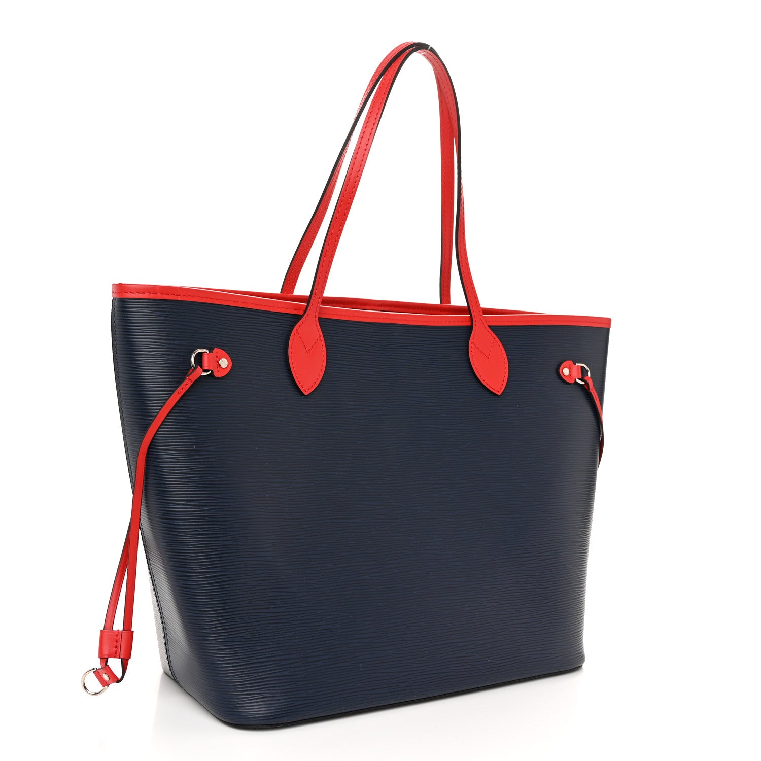 Louis Vuitton Epi Neverfull MM Indigo Coquelicot 4 of 11