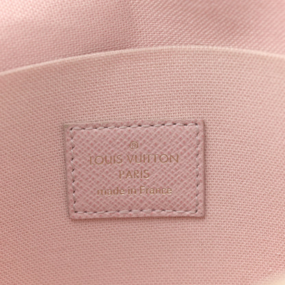 Louis Vuitton Damier Azur Pochette Felicie Chain Wallet Rose Ballerine 7 of 13