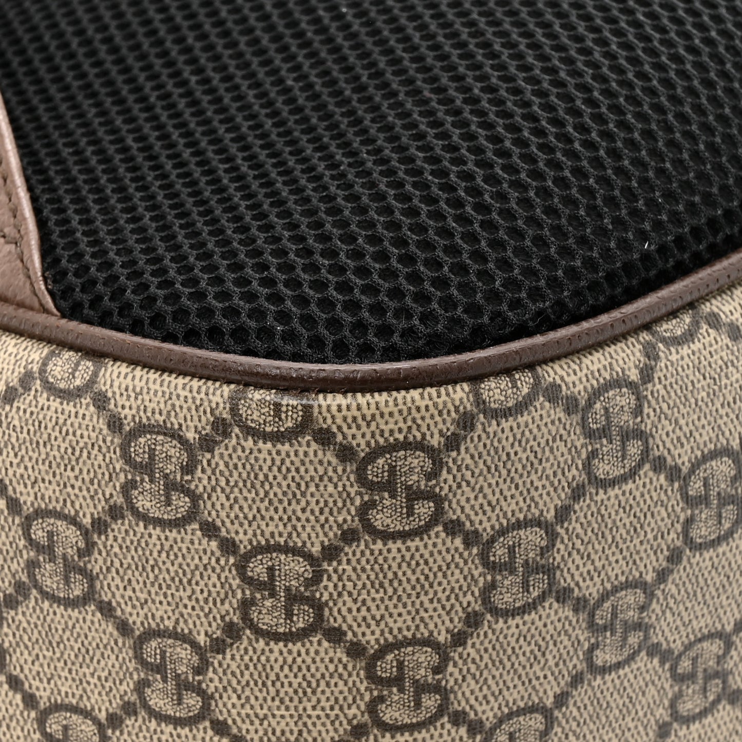 GG Supreme Monogram Medium Ophidia Day Backpack Brown