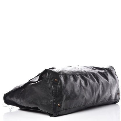 Balenciaga Agneau Classic Hardware Weekender Black 4 of 21
