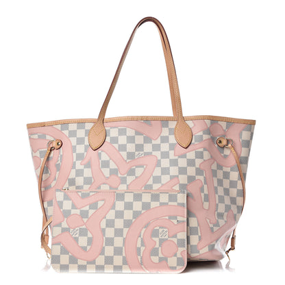 Louis Vuitton Damier Azur Tahitienne Neverfull MM 1 of 9