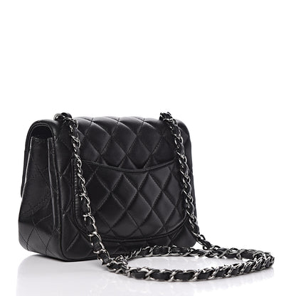 Chanel Lambskin Quilted Mini Square Flap Black 3 of 13