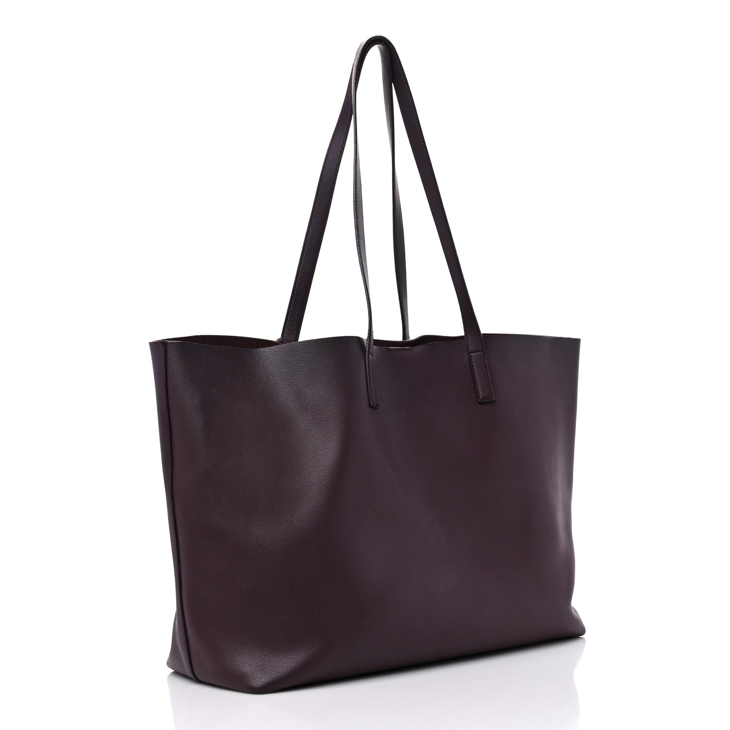 Saint Laurent Calfskin Large Shopping Tote Old Bordeaux 4 of 18