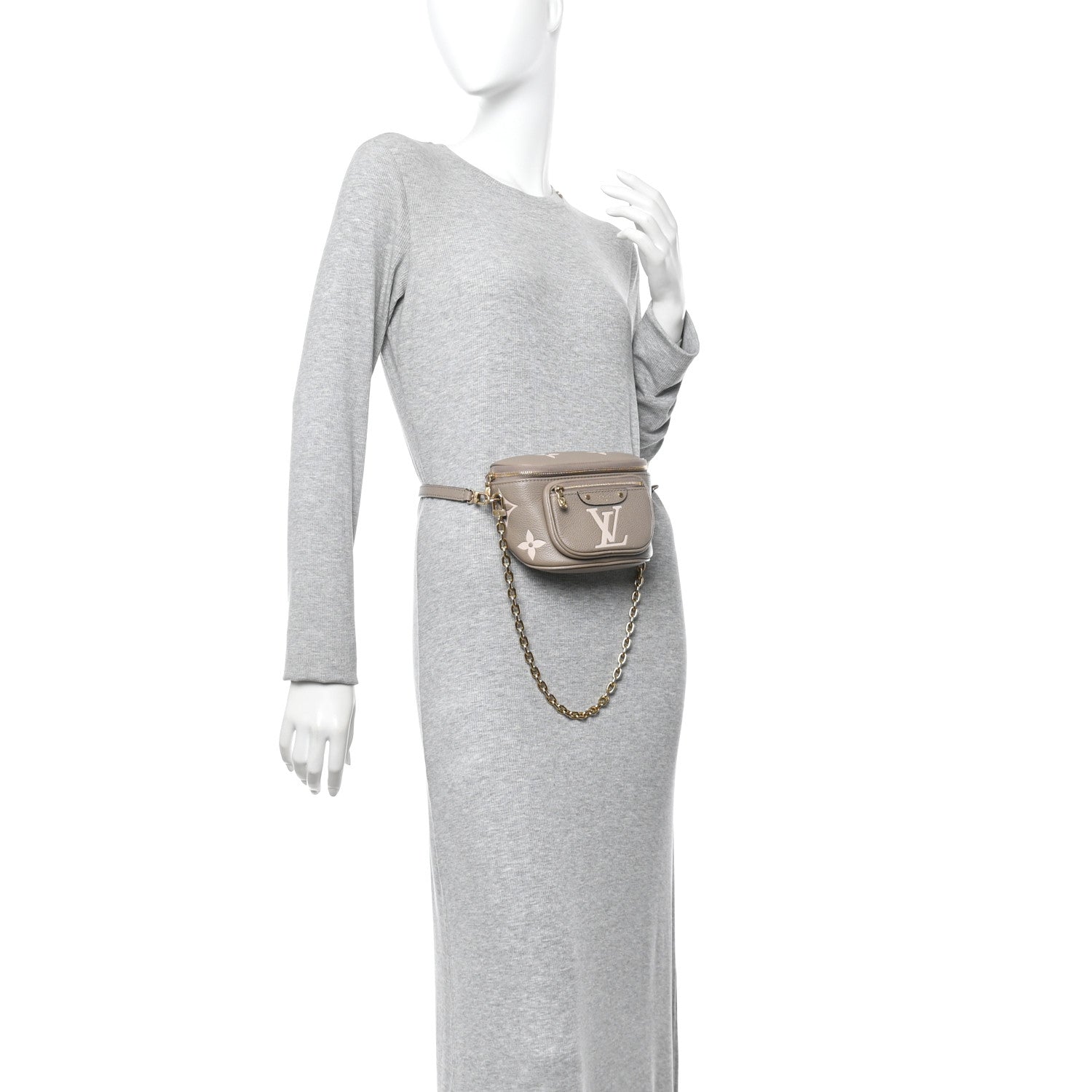 Louis Vuitton Empreinte Mini Bumbag Tourterelle Cream 2 of 9