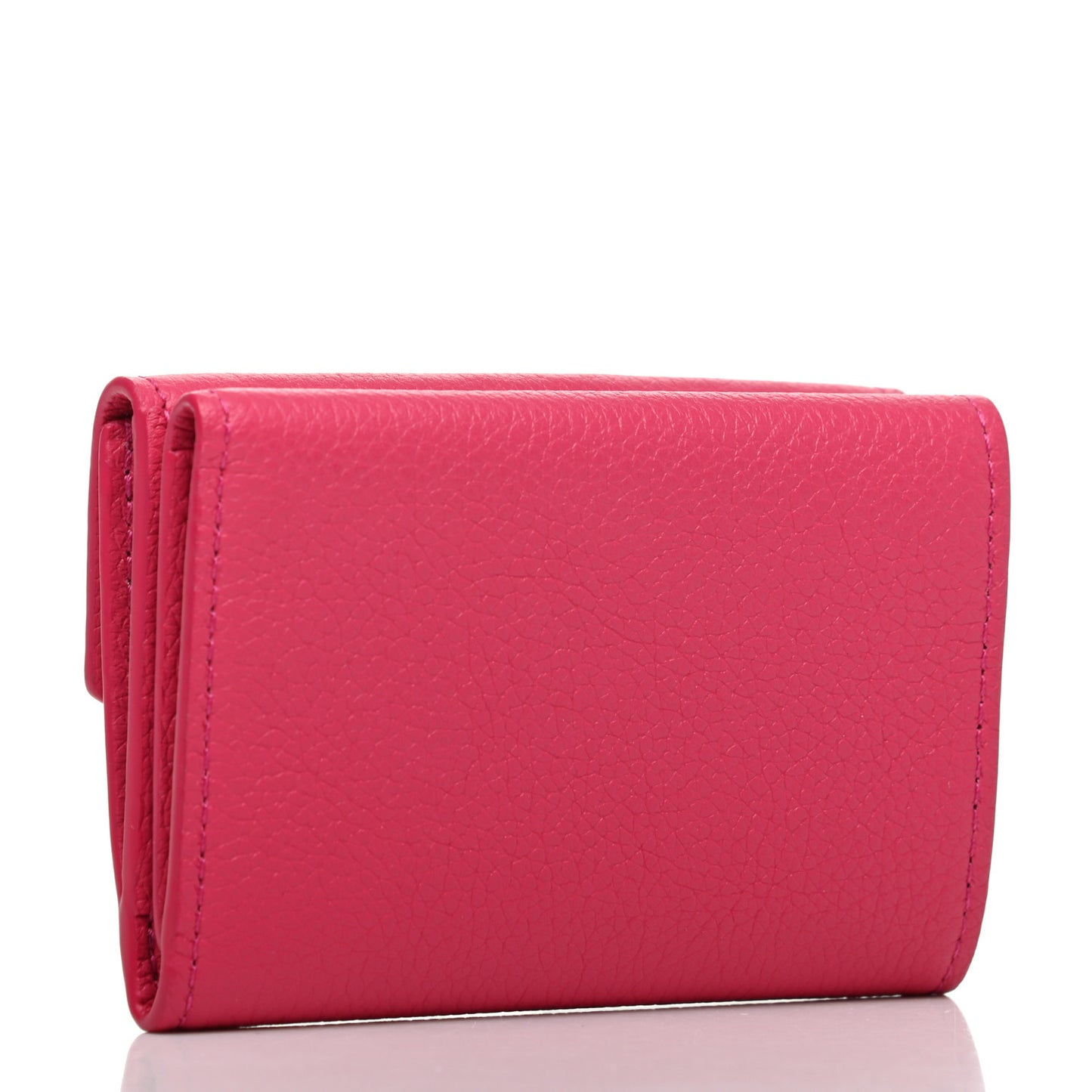 Calfskin Lockmini Wallet Hot Pink