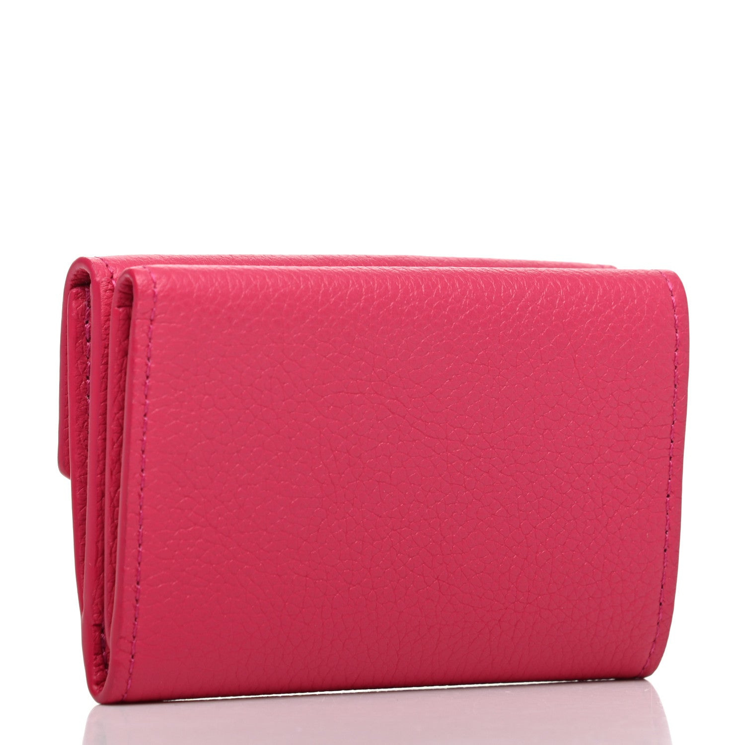 Louis Vuitton Calfskin Lockmini Wallet Hot Pink 3 of 7