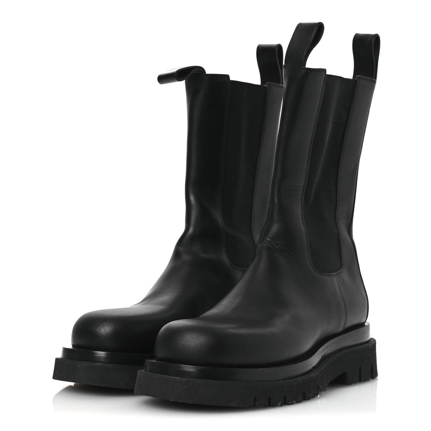 Bottega Veneta Calfskin The Lug Chelsea 55mm Boots 37 Black 4 of 12