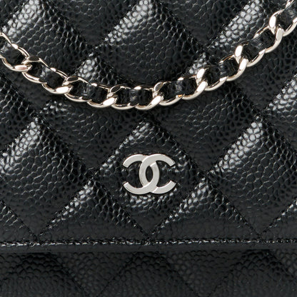 Chanel Caviar Quilted Wallet On Chain WOC Black 9 of 11