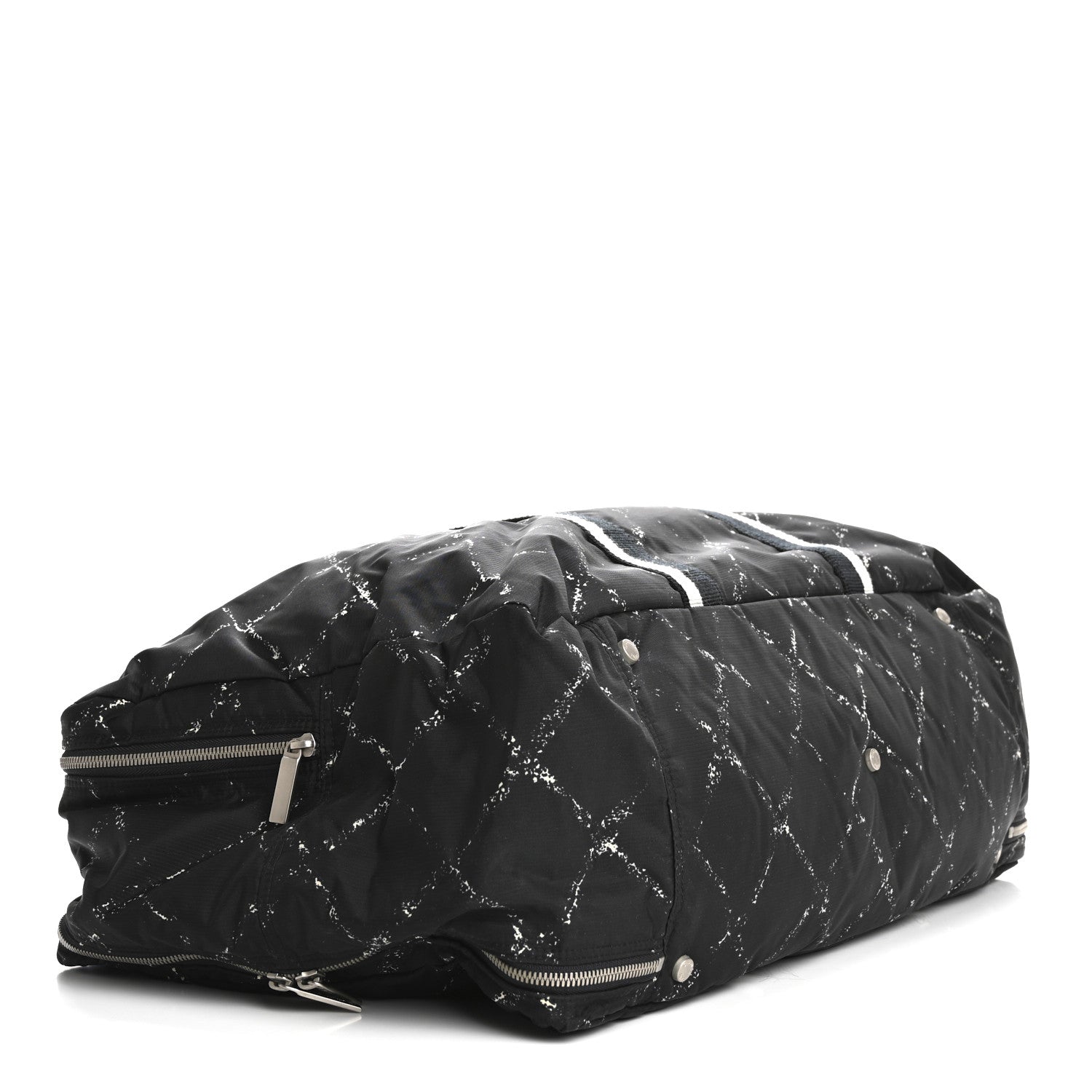 Chanel Nylon Large Travel Duffle Bag Black 3 of 12