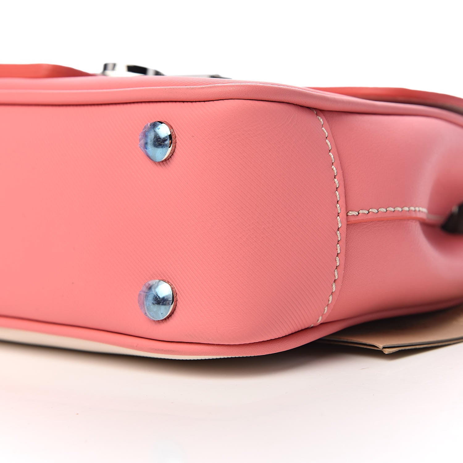 Burberry Trench Calfskin Small DK88 Top Handle Bag Sugar Pink Natural 9 of 10