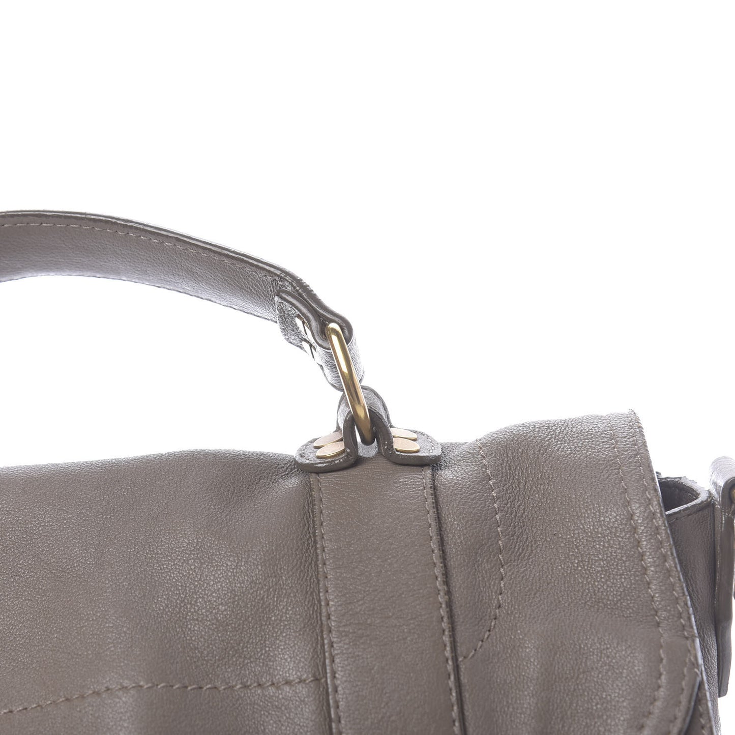 Lambskin PS1 Medium Satchel Smoke