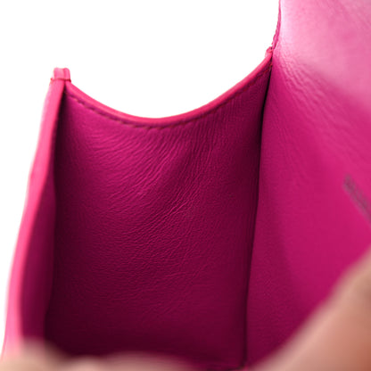Balenciaga Shiny Box Calfskin Tonal B Hourglass Top Handle Bag XS Fuchsia 11 of 18