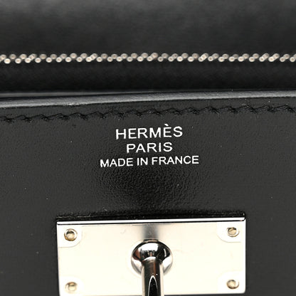 Hermes Box Kelly Wallet To Go Black 6 of 10