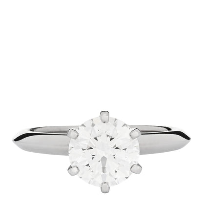 Tiffany Platinum Diamond 1.67ct Solitaire Engagement Ring 51 5.75 1 of 7