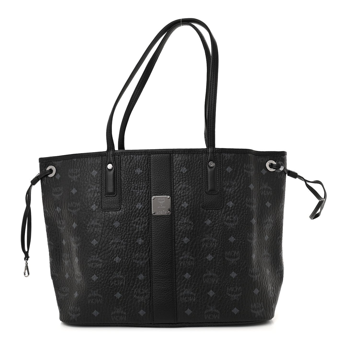 Visetos Medium Liz Reversible Shopper Tote Black