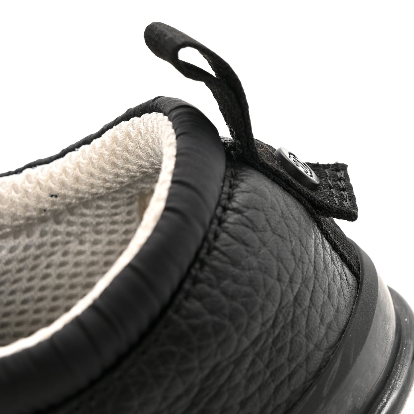 Calfskin Mesh Lycra Suede Womens Logo Sneakers 41 Black