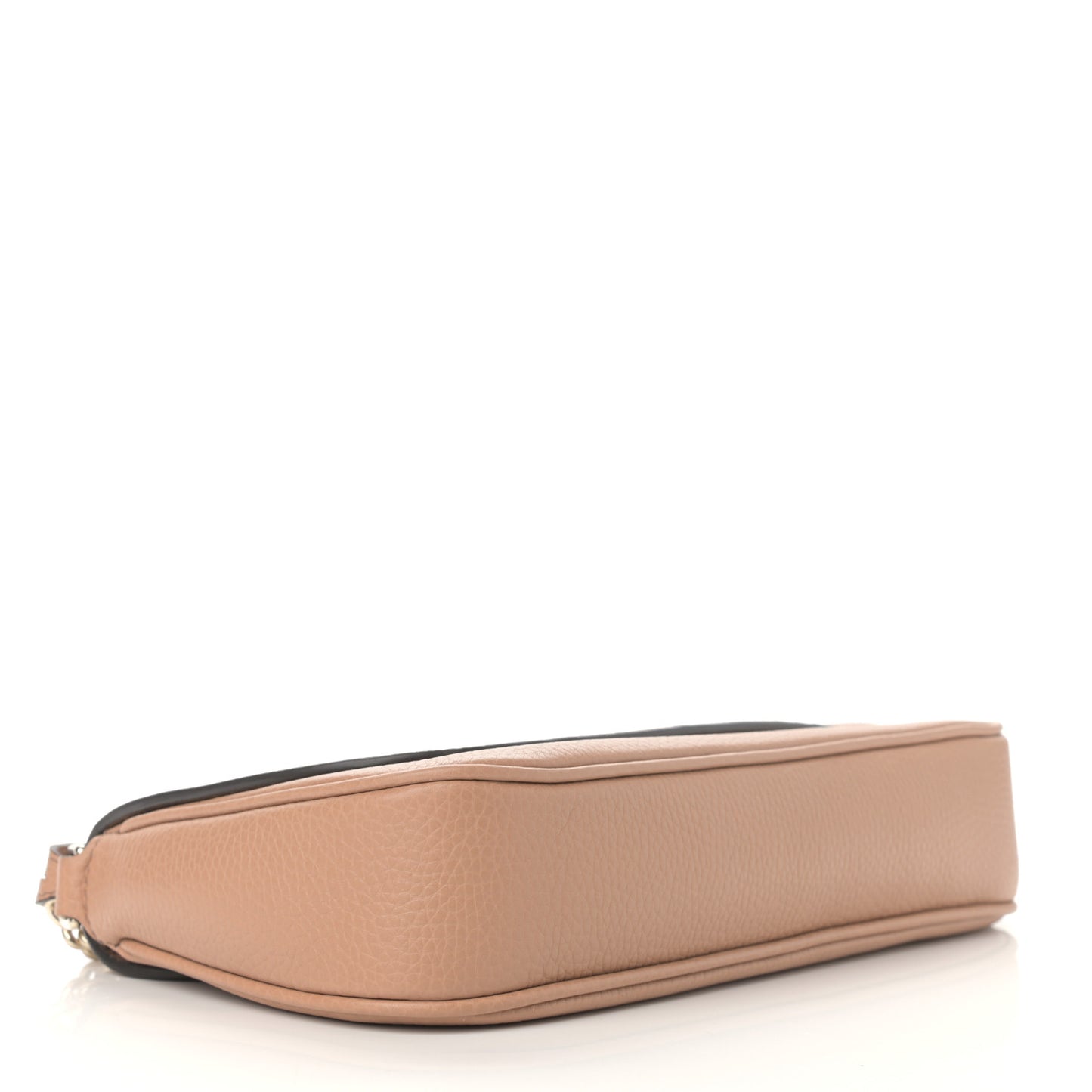 Pebbled Calfskin Medium Soho Flap Crossbody Camelia