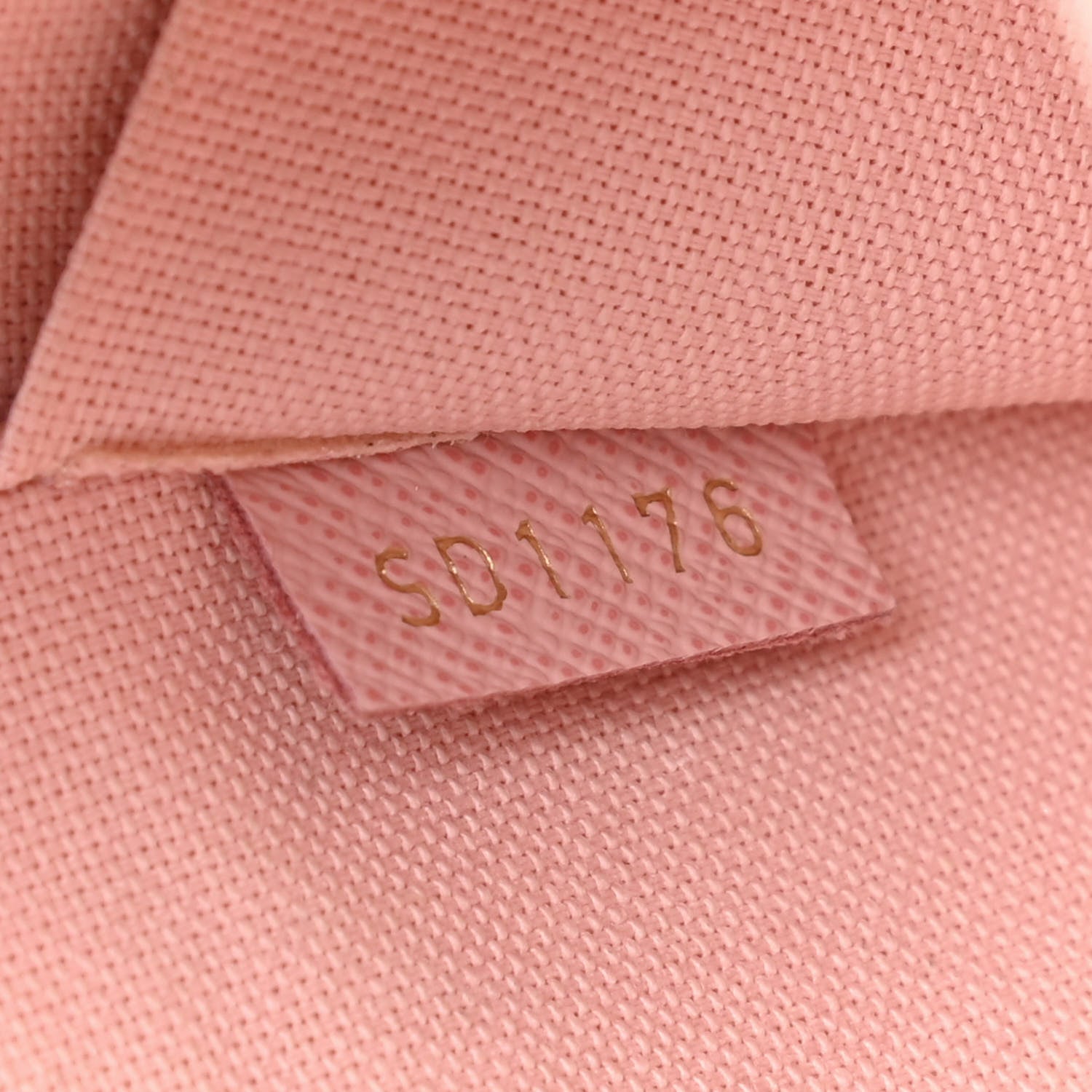 Louis Vuitton Damier Azur Pochette Felicie Chain Wallet Rose Ballerine 7 of 9