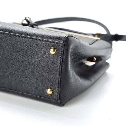 Fendi Vitello Elite Petite 2Jours Tote Black 8 of 10