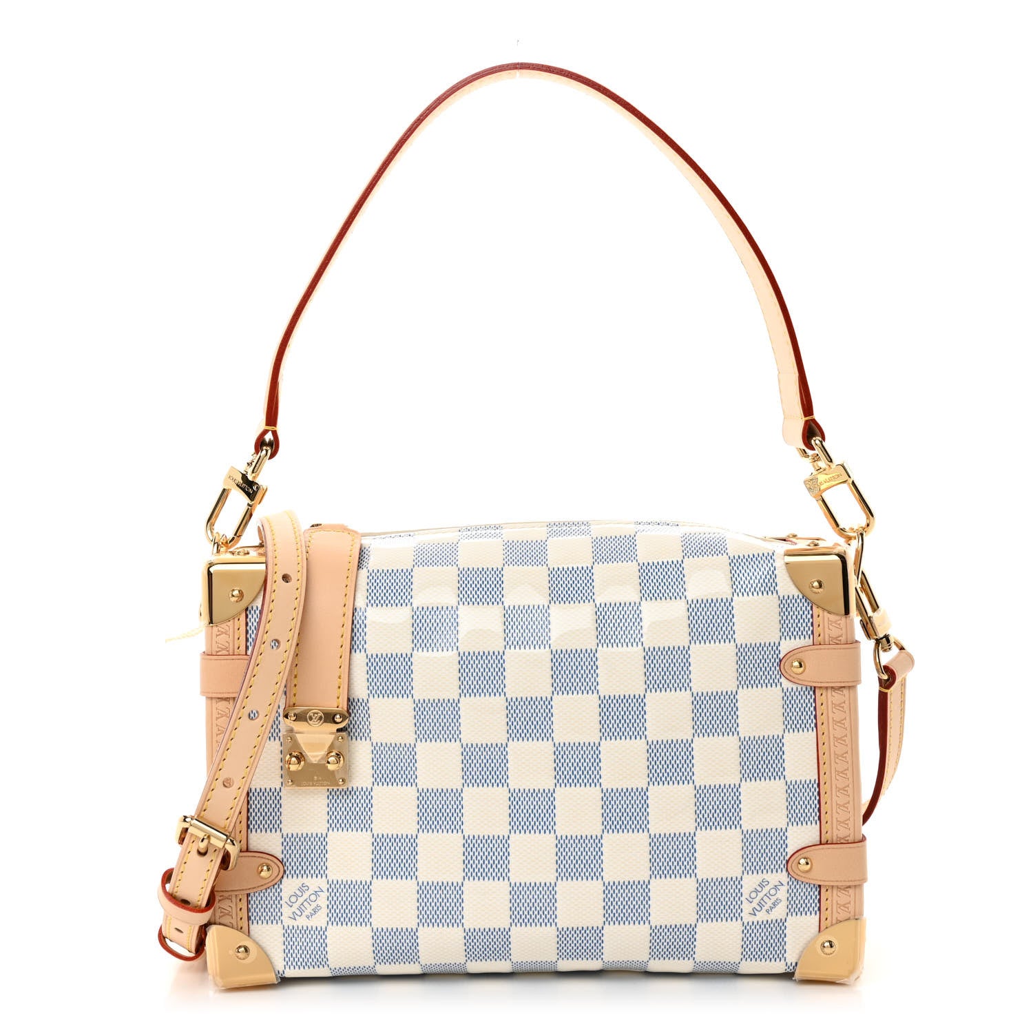 Louis Vuitton Damier Vernis Calfskin Side Trunk MM Celeste Blue 1 of 10