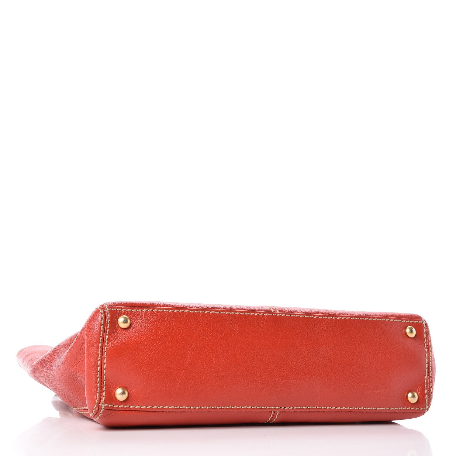 Chanel Calfskin Wood Chain Tote Red 4 of 10