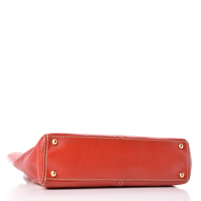 Chanel Calfskin Wood Chain Tote Red 4 of 10