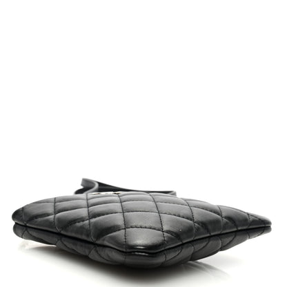 Chanel Lambskin Quilted Crossbody Bag Black 3 of 9
