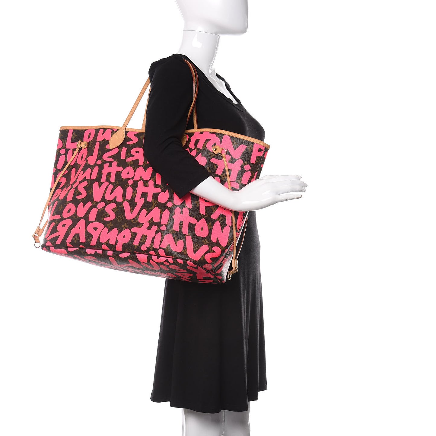 Monogram Graffiti Neverfull GM Fuchsia