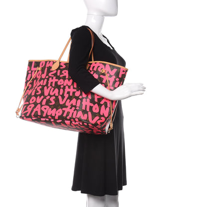 Louis Vuitton Monogram Graffiti Neverfull GM Fuchsia 2 of 16