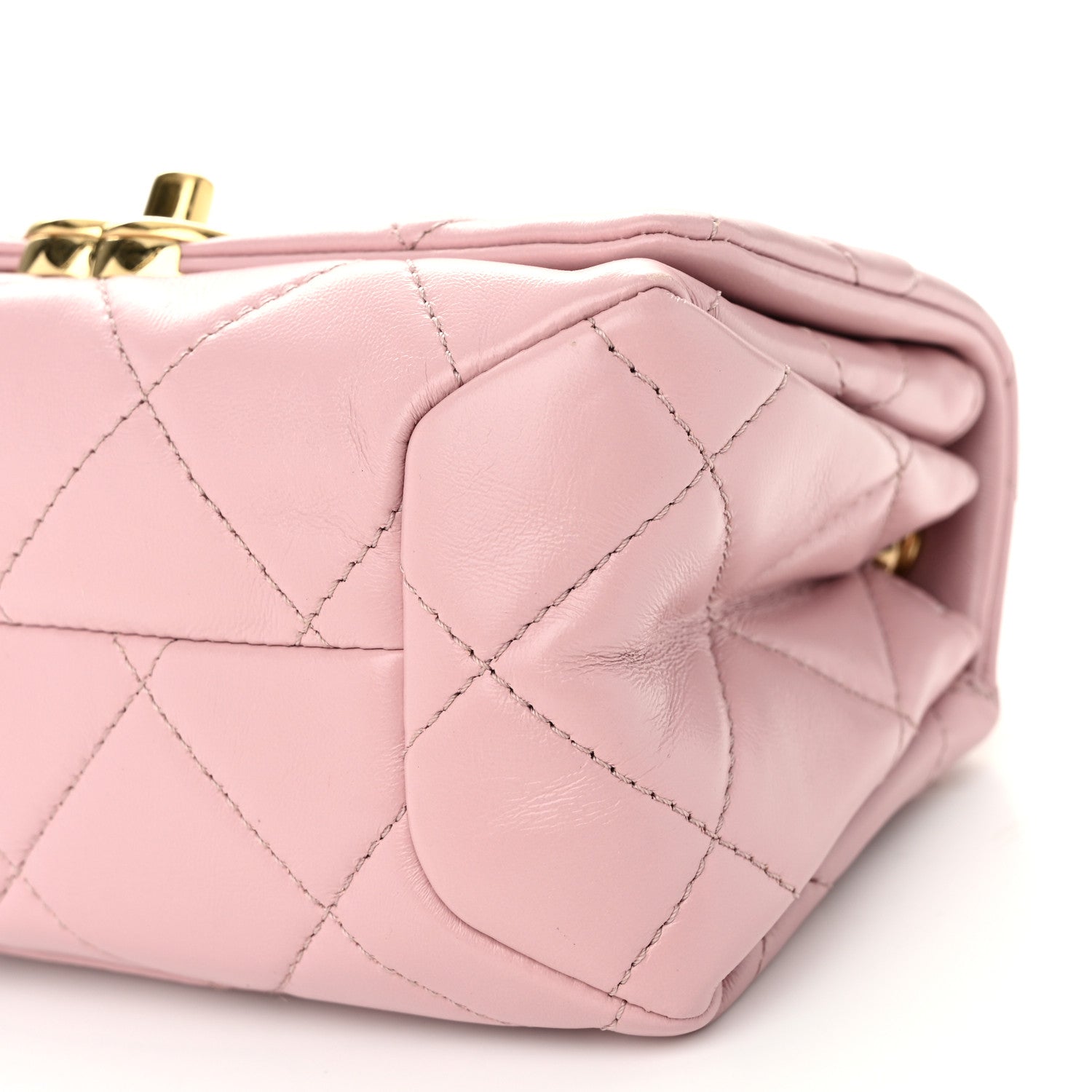 Chanel Lambskin Quilted Mini Color Match Flap Light Pink 10 of 11