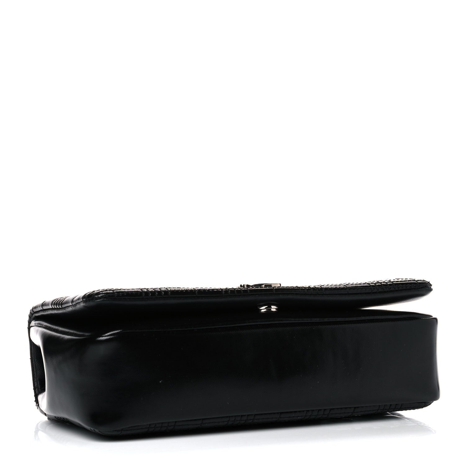 Burberry Patent Quilted Horseferry Print Small Lola Bag Black 4 of 15