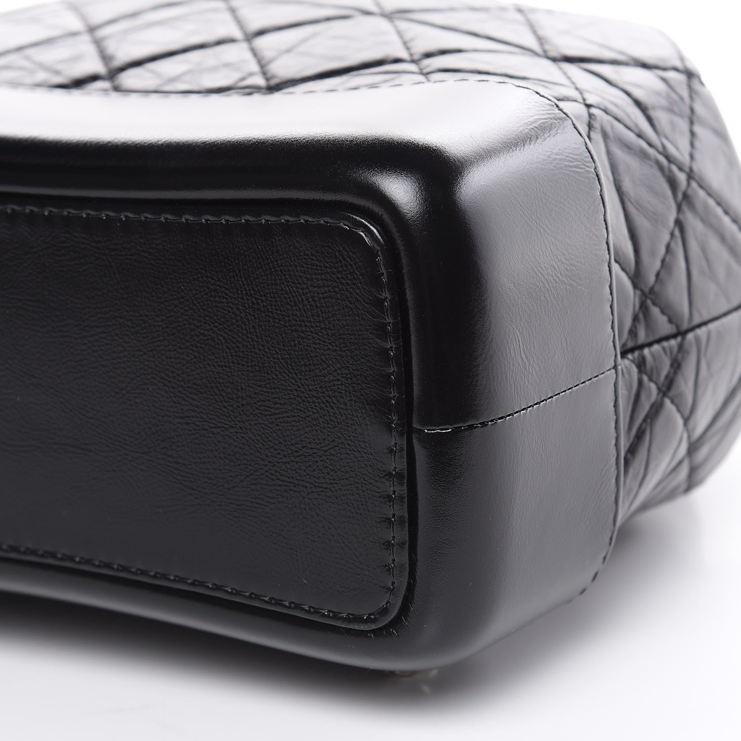 Chanel Aged Calfskin Quilted Small Gabrielle Backpack Black 9 of 9