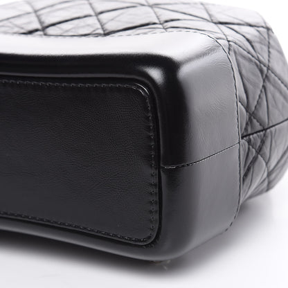 Chanel Aged Calfskin Quilted Small Gabrielle Backpack Black 9 of 9