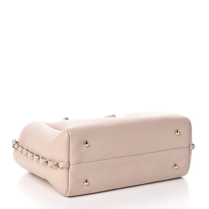 Chanel Bullskin Stitch Small Shopping Tote Light Pink 4 of 8