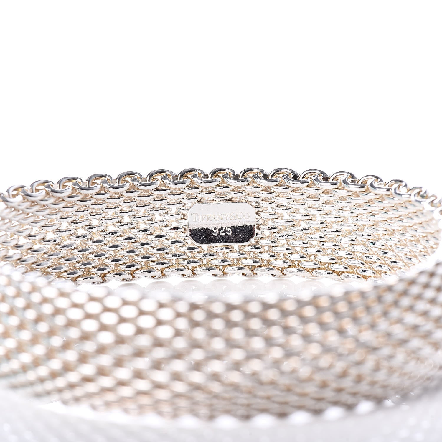 Tiffany Sterling Silver Somerset Mesh Bracelet 4 of 5