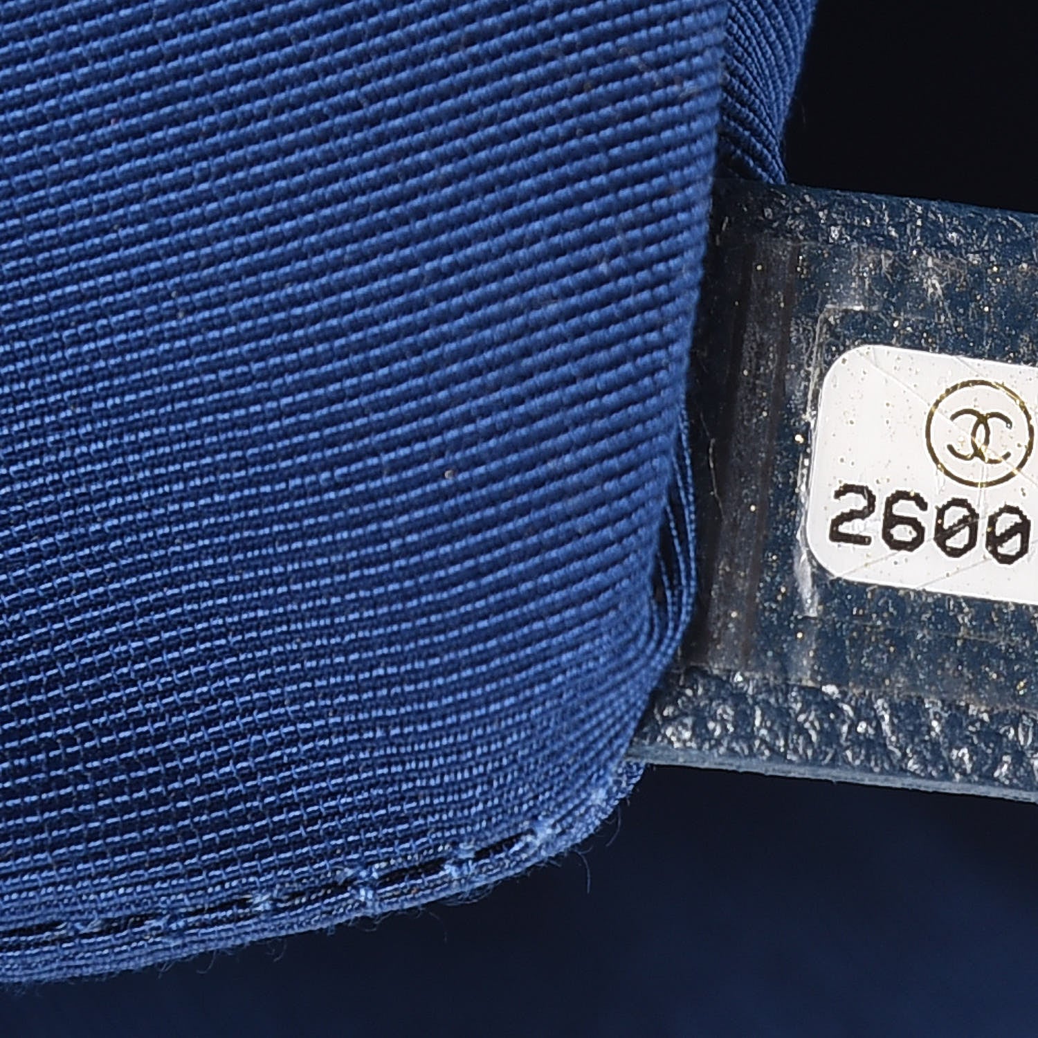 Chanel Denim Quilted Medium Cosmetic Case Blue 7 of 10