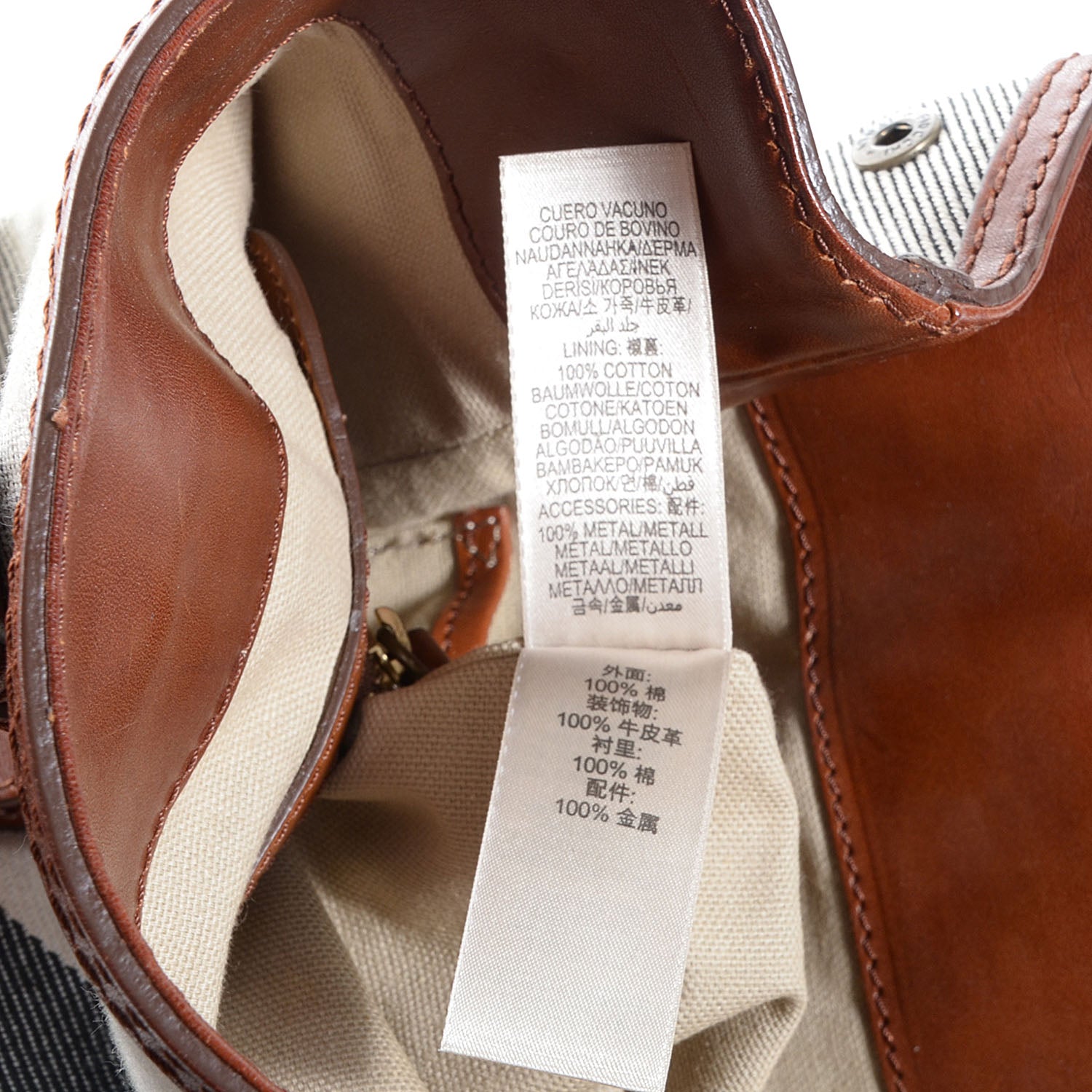Burberry Canvas Mega Check Medium Orton Tote Pale Beige 3 of 12