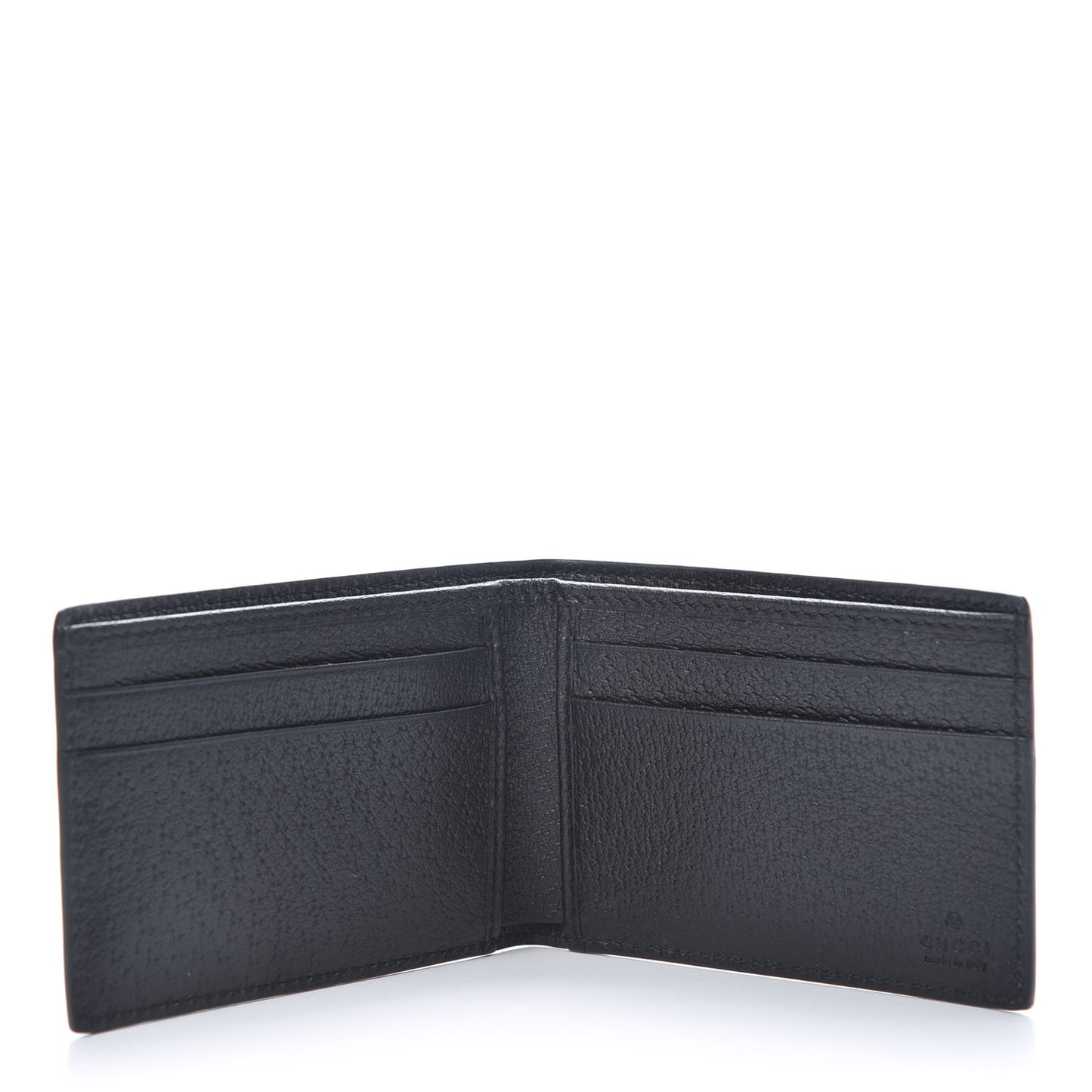 Calfskin Boar Effect GG Marmont Bi-Fold Wallet Black