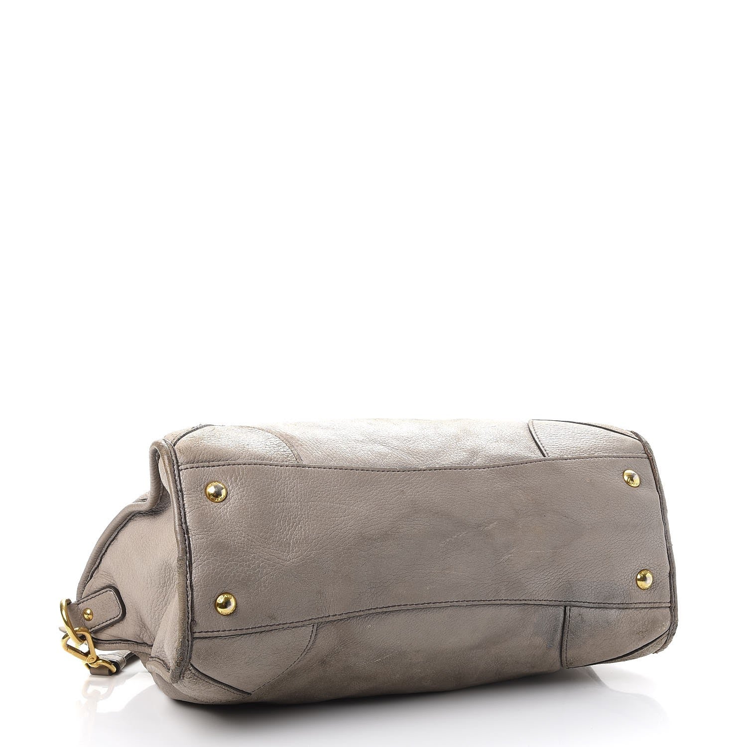 Prada Cervo Deerskin East West Top Handle Bag Pomice 5 of 28