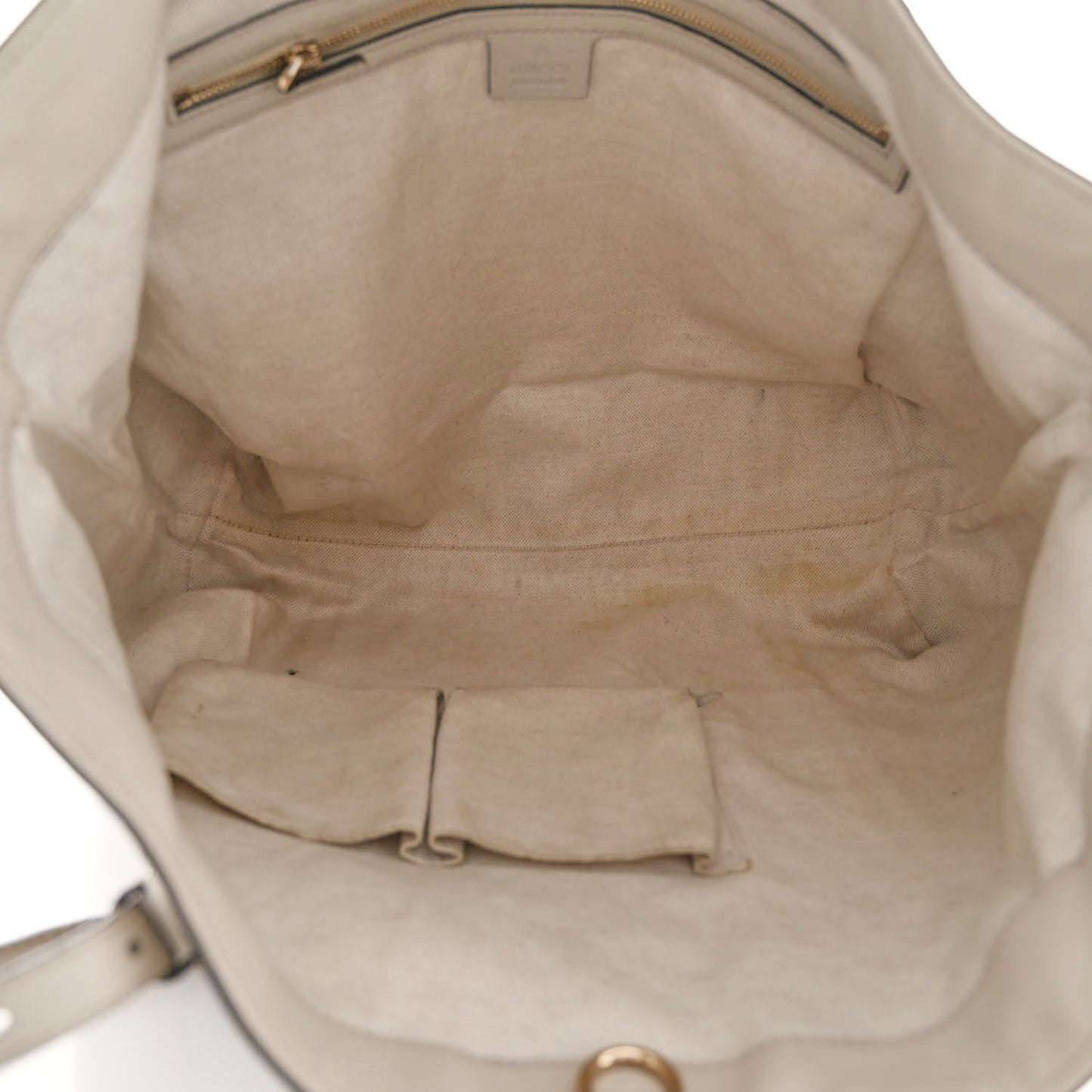 Microguccissima Medium Nice Tote Beige