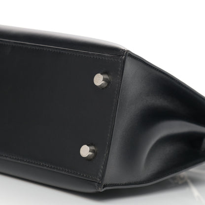 Hermes Box Kelly Sellier Guilloche 25 Black 9 of 13