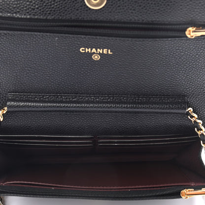 Chanel Caviar Quilted Wallet On Chain WOC Black 4 of 8
