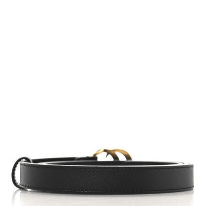 Gucci Calfskin Pearl Double G 20mm Belt 100 40 Black Cream 2 of 7