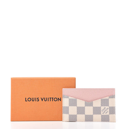 Louis Vuitton Damier Azur Daily Card Holder Rose Ballerine 8 of 8